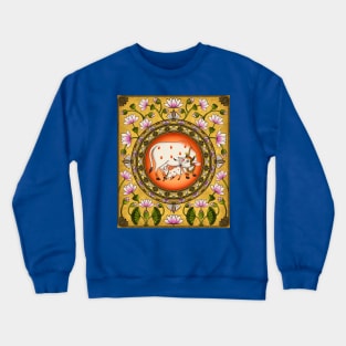 Pichwai lotus Folk art Crewneck Sweatshirt